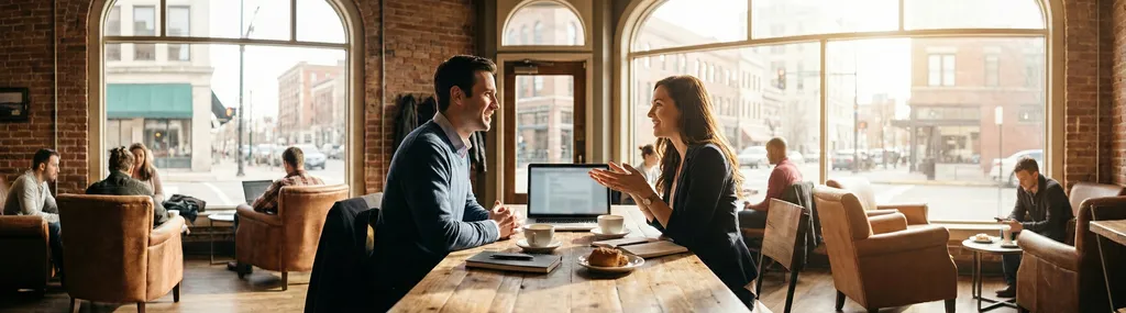 Professional discussing career achievements