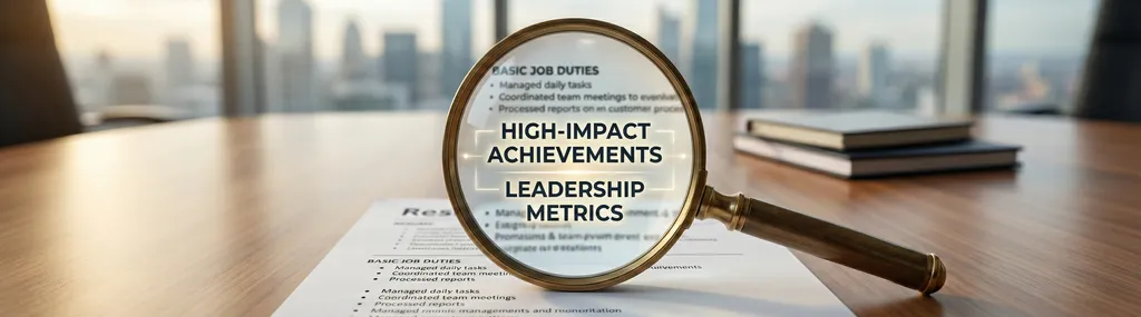 Resume highlighting high-impact achievements and leadership metrics