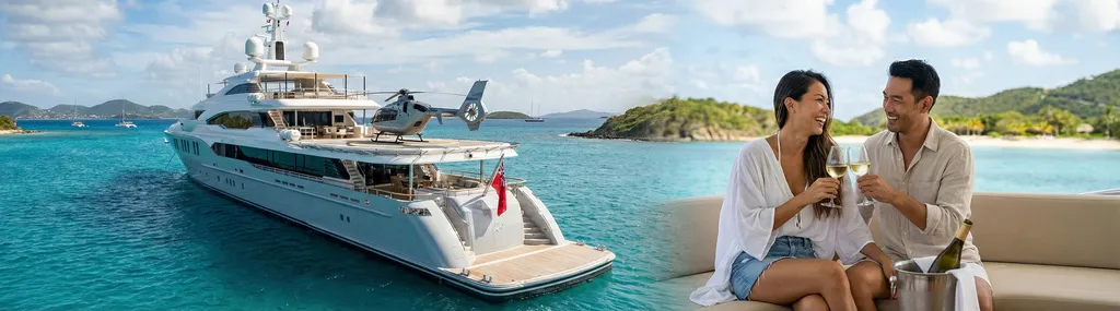 Sailing yacht on open ocean at sunset